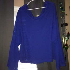 Free People Blue tunic